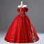 Élégant Rouge Perlage Perle Faux Diamant Paillettes Robe De Bal 2025 Robe Boule De l'épaule Sans Manches Dos Nu Longue Promo Robe De Ceremonie