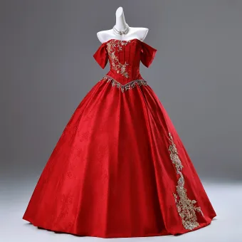 Elegant Red Beading Pearl Rhinestone Sequins Prom Dresses 2025 Ball Gown Off The Shoulder Sleeveless Backless Floor Length Long Prom Formal Dresses
