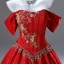 Élégant Rouge Perlage Perle Faux Diamant Paillettes Robe De Bal 2025 Robe Boule De l'épaule Sans Manches Dos Nu Longue Promo Robe De Ceremonie