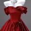 Modest / Simple Burgundy Short Sleeve Backless Bow Wedding Dresses 2025 Ball Gown Off-The-Shoulder Floor-Length / Long