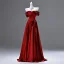 Modest / Simple Burgundy Short Sleeve Backless Bow Wedding Dresses 2025 Ball Gown Off-The-Shoulder Floor-Length / Long
