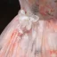 Schöne Rosa Applikationen Pailletten Ballkleider 2025 Ballkleid Eckiger Ausschnitt Kurze Ärmel Rückenfreies Lange Festliche Kleider