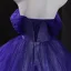 Vintage / Retro Purple Beading Sequins Prom Dresses 2025 Ball Gown Strapless Sleeveless Backless Floor-Length / Long Formal Dresses