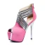 Mode Kungsblå 2018 Högklackade 14 cm Dragkedja Mocka X-Rem Sandaler Peep Toe Afton Stilettklackar Damskor