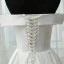 Simple Blanche Mariage 2017 Princesse Bustier Bretelles croisées Rayé Dos Nu Lanières Tribunal Train Robe De Mariée