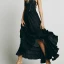 Modest / Simple Blushing Pink Floor-Length / Long Maxi Dresses 2018 A-Line / Princess Beach Strappy Rayon Spaghetti Straps Summer Women's Clothing
