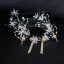 Modern / Fashion White Earrings Headpieces Beading Flower Pearl Metal Prom Wedding Accessories 2019