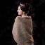 Moderne / Mode Marron châle 2020 Daim Polyester épaules Mariage Soirée Promo Hiver Châles Accessorize