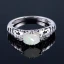 Classique Élégant Argenté Fleur Anneaux 2019 Cristal Lune Plaqué argent Église Accessorize Bague