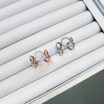 Simple Doré Bague Chanceux Métal Faux Diamant Plage Désinvolte Anneaux 2019 Accessorize