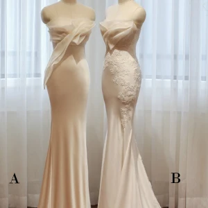 Chic Belle 2017 Blanche Robe De Soirée Trompette Sirène Dentelle Bustier Fait Main Appliques Dos Nu Robe De Fete