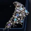 Chic / Beautiful Ocean Blue Bridal Jewelry 2017 Metal Beading Crystal Rhinestone Headpieces Wedding Prom Accessories