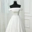 Simple Blanche Mariage 2017 Princesse Bustier Bretelles croisées Rayé Dos Nu Lanières Tribunal Train Robe De Mariée