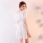 Chic / Beautiful 2017 White Graduation Dresses Strapless Lace Backless Pierced Homecoming Formal Dresses