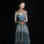 Modern / Fashion Sexy Pool Blue Graduation Dresses 2018 A-Line / Princess Tulle Lace-up Backless Short Strapless Homecoming Formal Dresses