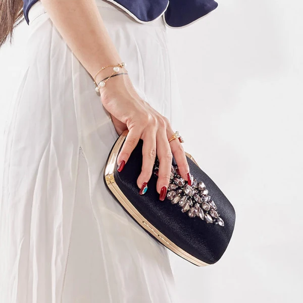 Modern / Fashion Green Clutch Bags Beading Crystal Cocktail Party Evening Party Accessories 2019