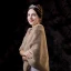 Moderne / Mode Marron châle 2020 Daim Polyester épaules Mariage Soirée Promo Hiver Châles Accessorize