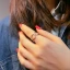 Modest / Simple Gold Ring Lucky Metal Rhinestone Beach Casual Rings 2019 Accessories