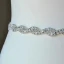 Fine Hvit Bånd 2020 Metall Satin Beading Rhinestone Bryllups Bryllup Ball Tilbehør
