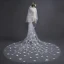 Chic / Beautiful White Wedding Veils 2017 Tulle Appliques Embroidered Wedding