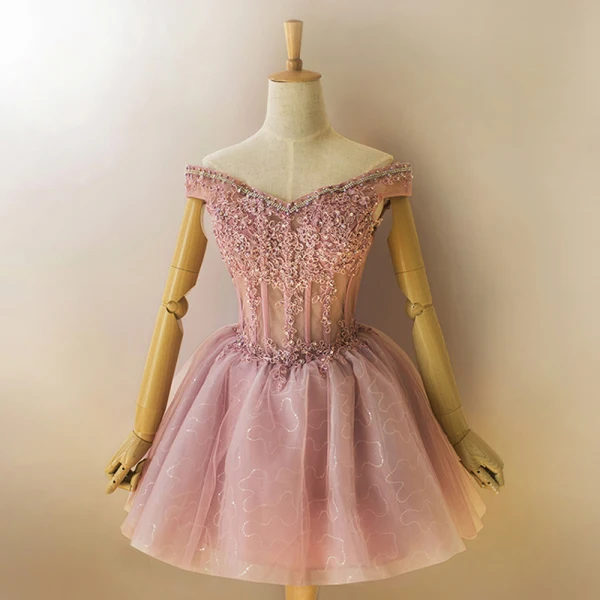 Chic / Beautiful Purple Graduation Dresses 2017 A-Line / Princess Tulle Appliques Strapless Backless Beading Homecoming Formal Dresses