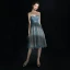 Modern / Fashion Sexy Pool Blue Graduation Dresses 2018 A-Line / Princess Tulle Lace-up Backless Short Strapless Homecoming Formal Dresses