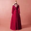 Classique Élégant Rouge Grande Taille 2018 Robe De Soirée Princesse En Dentelle Satin Col Haut Bretelles croisées Appliques Dos Nu Été Manches Longues Soirée Robe De Ceremonie