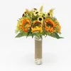 Classique Élégant Multi-Couleurs Bouquet De Mariée Fleurs Artificielles Mariage Fleur 2019