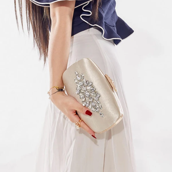 Modern / Fashion Green Clutch Bags Beading Crystal Cocktail Party Evening Party Accessories 2019