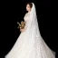 Fée Des Fleurs Blanche Voile De Mariée 2020 Tulle Dentelle Fleur Appliques Chapel Train Mariage Accessorize