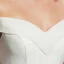 Glitzernden Bling Bling Weiß Ballkleid Brautkleider / Hochzeitskleider 2020 Gekreuzte Träger Off Shoulder Rückenfreies Perlenstickerei Pailletten Kapelle-Schleppe Hochzeit