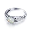 Classique Élégant Argenté Fleur Anneaux 2019 Cristal Lune Plaqué argent Église Accessorize Bague