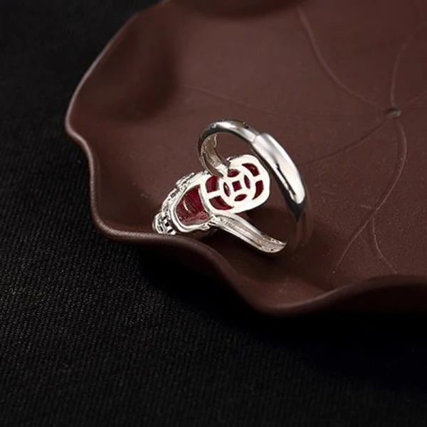 Luxe Fushia Chanceux Foi Bague Argent sterling Soirée Anneaux 2019 Accessorize