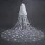 Chic / Beautiful White Wedding Veils 2017 Tulle Appliques Embroidered Wedding
