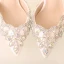 Schöne Weiß 2018 7 cm Hochhackige Spitzschuh Perlenstickerei Kristall Strass Hochzeit Ball Stilettos Brautschuhe
