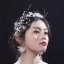 Modern / Fashion White Earrings Headpieces Beading Flower Pearl Metal Prom Wedding Accessories 2019