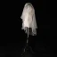Sparkly Bling Bling Champagne Korte Brudeslør 2019 Tyll Beading Paljetter Glitter Bryllup Tilbehør