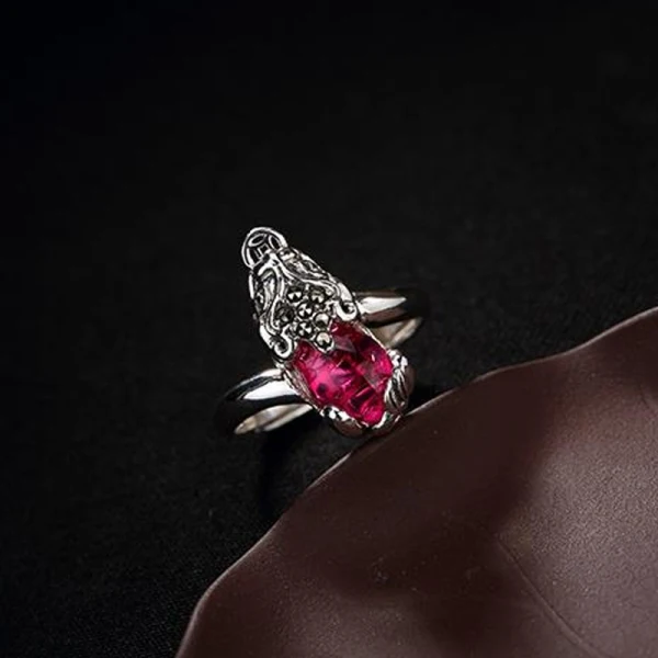 Luxe Fushia Chanceux Foi Bague Argent sterling Soirée Anneaux 2019 Accessorize