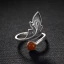 Vintage / Originale Argenté Fait main Feuille Foi Bague Argent sterling Club de carnaval Anneaux 2019 Accessorize