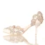 Schöne Weiß 2018 7 cm Hochhackige Spitzschuh Perlenstickerei Kristall Strass Hochzeit Ball Stilettos Brautschuhe