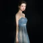 Modern / Fashion Sexy Pool Blue Graduation Dresses 2018 A-Line / Princess Tulle Lace-up Backless Short Strapless Homecoming Formal Dresses
