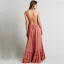 Modest / Simple Blushing Pink Floor-Length / Long Maxi Dresses 2018 A-Line / Princess Beach Strappy Rayon Spaghetti Straps Summer Women's Clothing
