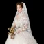 Fée Des Fleurs Blanche Voile De Mariée 2020 Tulle Dentelle Fleur Appliques Chapel Train Mariage Accessorize