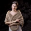 Moderne / Mode Marron châle 2020 Daim Polyester épaules Mariage Soirée Promo Hiver Châles Accessorize