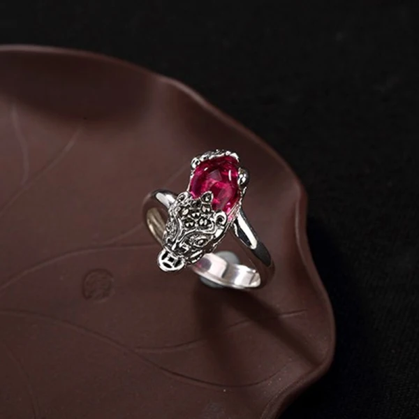 Luxe Fushia Chanceux Foi Bague Argent sterling Soirée Anneaux 2019 Accessorize