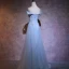 Élégant 2017 Rougissant Rose Robe De Soirée Chiffon Fait main Appliques Princesse Dos Nu Bustier Soirée Robe De Ceremonie
