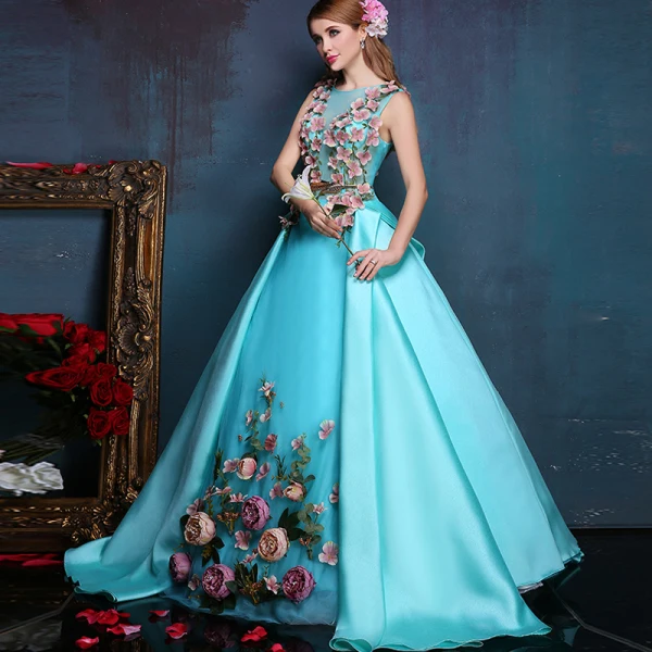 green prom dresses 2018 Gorgeous Spaghetti-Straps Dark Green Prom Dress Long With Slit main image 1