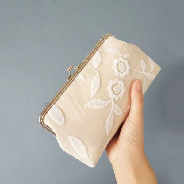 Amazing / Unique Beige Clutch Bags Embroidered Handmade  Cotton Blend Cocktail Party Evening Party Accessories 2019