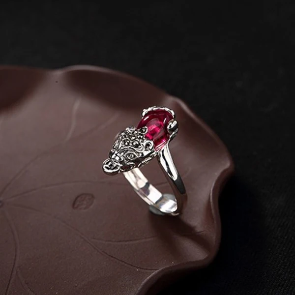 Luxe Fushia Chanceux Foi Bague Argent sterling Soirée Anneaux 2019 Accessorize