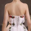 Modest / Simple White Lace Flower Prom Dresses 2022 A-Line / Princess Off-The-Shoulder Sleeveless Backless Floor-Length / Long Formal Dresses